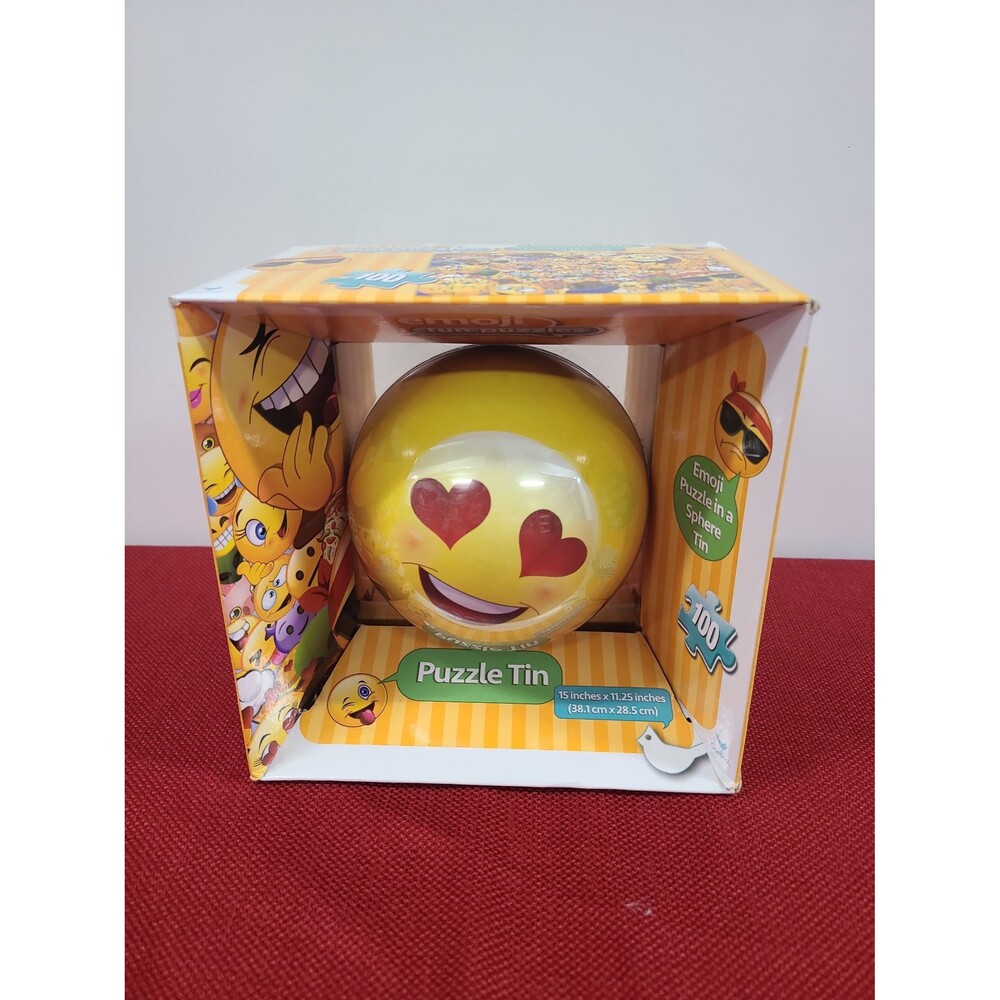 2016 Emoji Fun Puzzles Puzzle Tin Cardinal Industries New